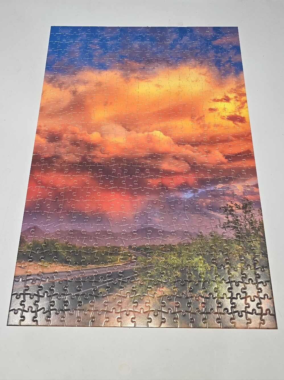 Blanc Puzzles 500 Pieces -Series F: Desert Clouds, Arizona Jigsaw Puzzle - Picture 2 of 7